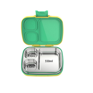 Factory Wholesale Custom Rectangle Stainless Steel Tinplate Suitcase Metal Lunch Box Empty Tin Lunch Boxes