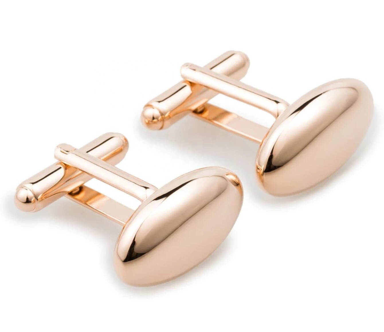 Customized 925 Sterling Silver gold plated men engrave blank shirt stud Cufflinks