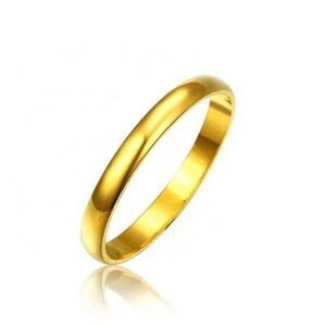 Designer wedding real solid golden jewelry custom ring gold 24k engagement ring