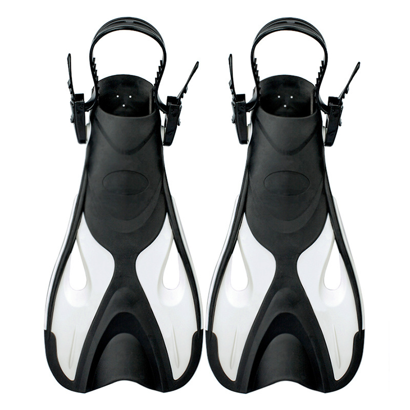 ALOMA Factory adults adjustable strap TPR+PP soft fins fipper short blade swimming snorkel fins