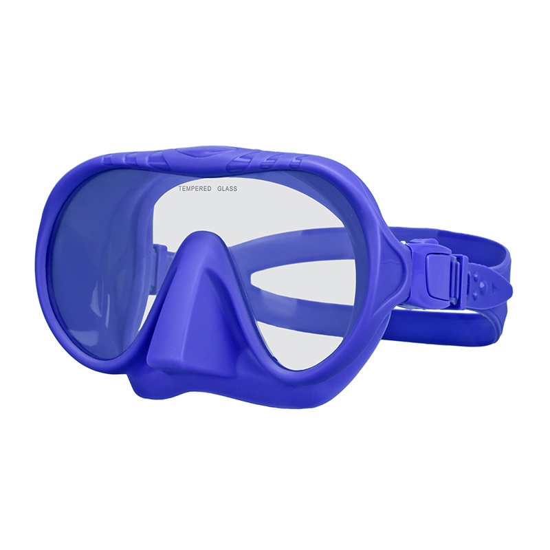 Aloma 2024 Custom Hot Selling silicone frameless Snorkeling Mask freediving gear diving mask