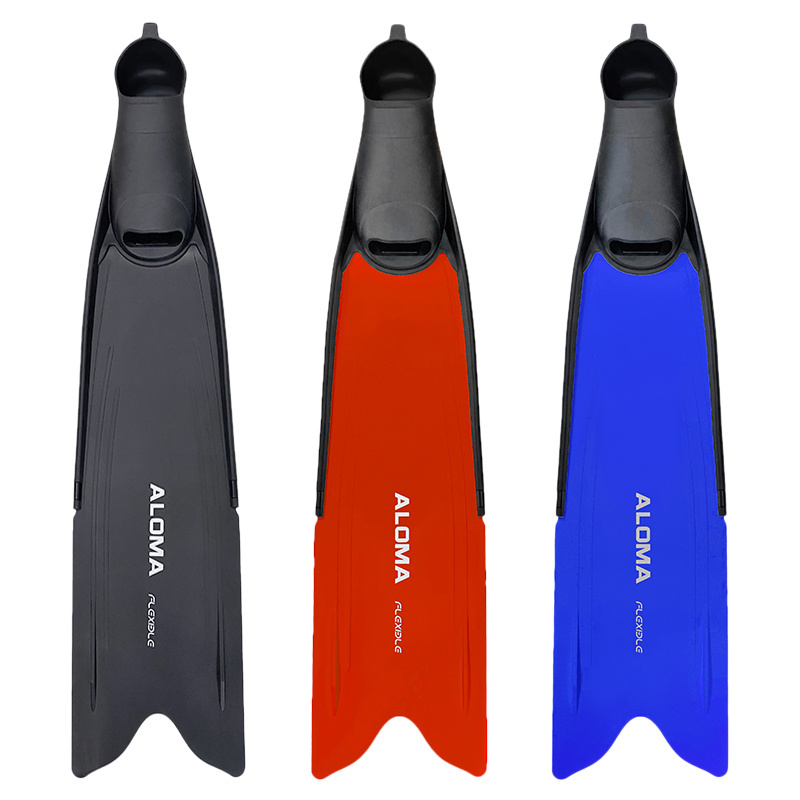 Custom Foot Pocket Diving spearfishing fins Fins freediving flipper equipment long blade freediving fins