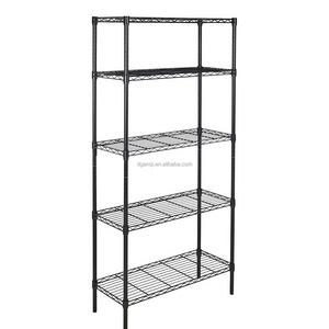 5-Shelf Adjustable Heavy Duty Storage Rack Kitchen Steel Shelf Organizer Wire Rack