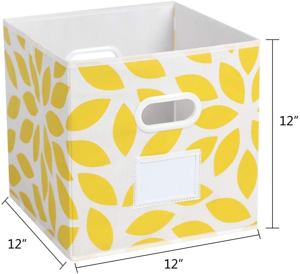 Fabric Storage Bins Cubes Baskets Containers with Handles for Home Closet Bedroom Drawers Organizers