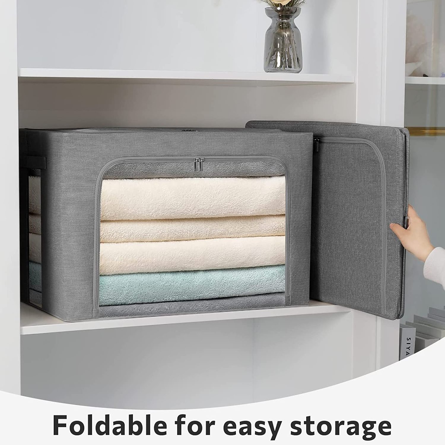 Popular Underbed Storage Bags Folding Clothing Storage Box Closet Organizer