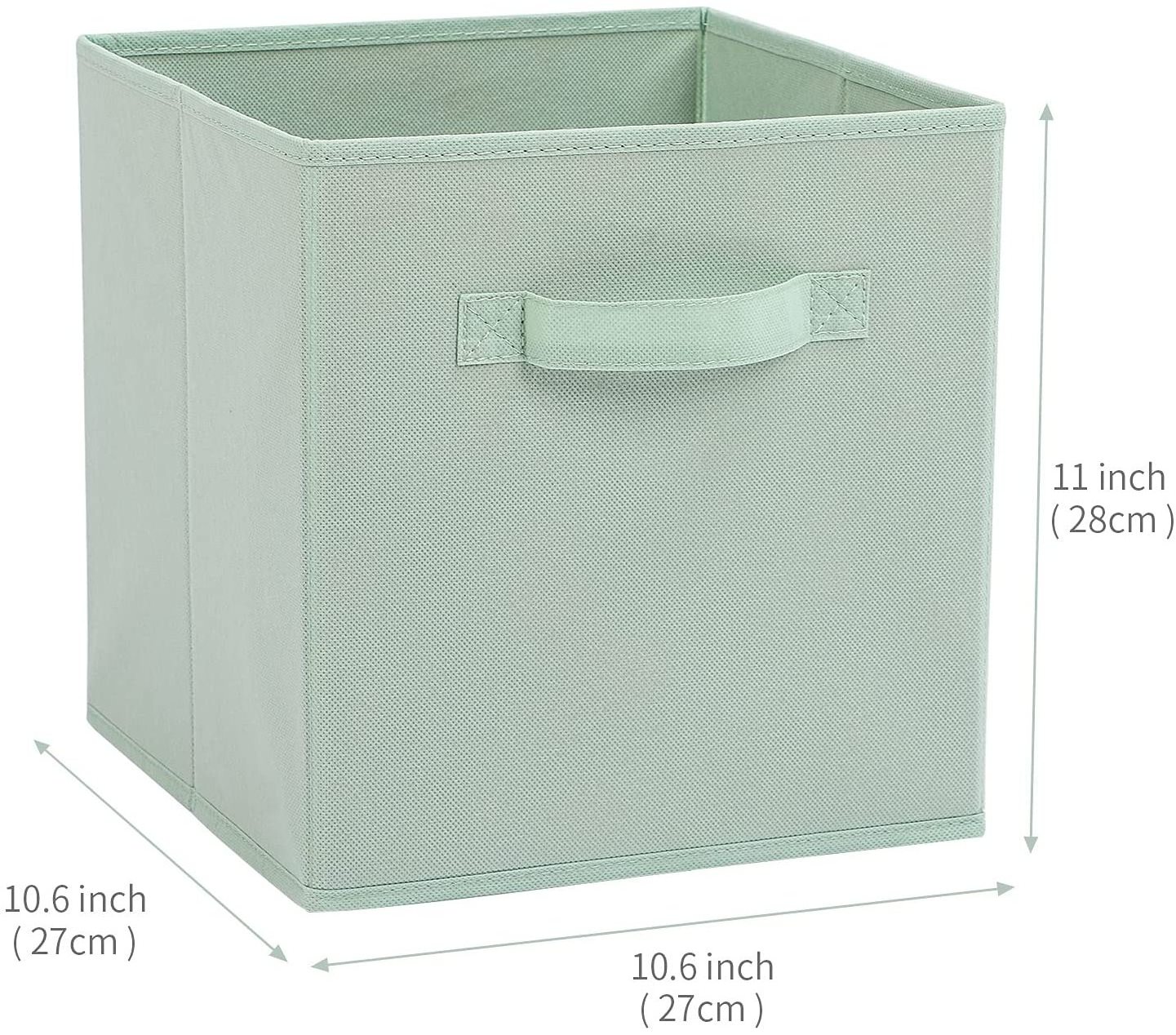 ANQI 6 Pack Pastel Multi-Color Foldable Storage Cube Basket Bin Organizer