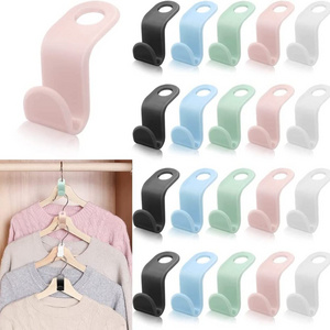 Hot selling Clothes Hanger Connector Hooks, Space-Saving non-slip hanger,Plastic Cascading Clothes Hooks