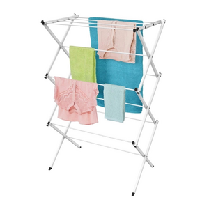 Factory wholesale aluminum strong floor folding hanging clothes rack