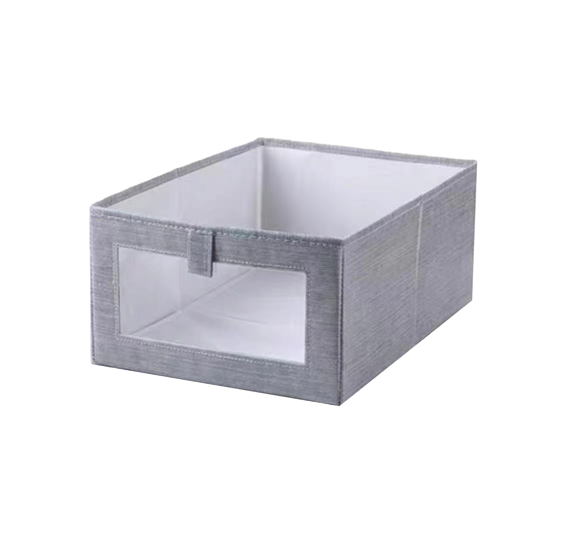 ANQI good quality factory made with see through window linen storage cubes for clothes