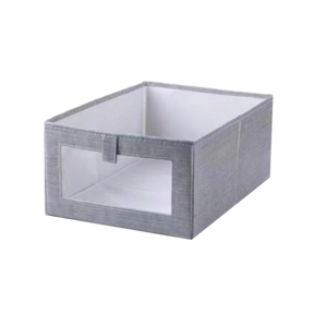 ANQI good quality factory made with see through window linen storage cubes for clothes