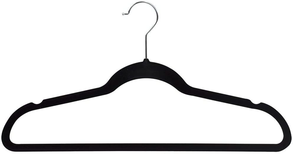 Premium Velvet Hangers Heavy Duty Clothes Hook flocked hanger Swivel 360-Ultra Thin non slip velvet hanger