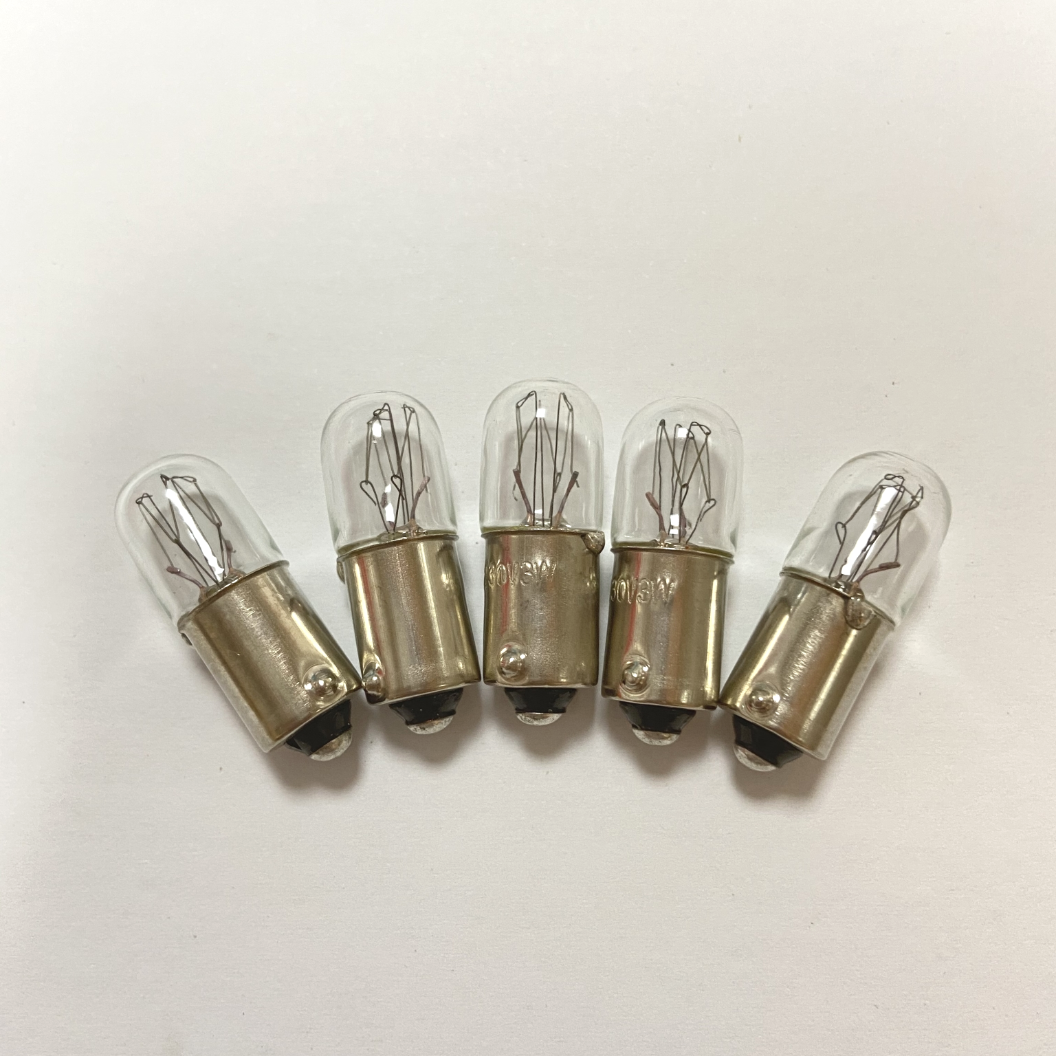 T10x28mm BA9S bayonet tubular miniature indicator bulb 12V3W, 24V3W device button indicator bulb