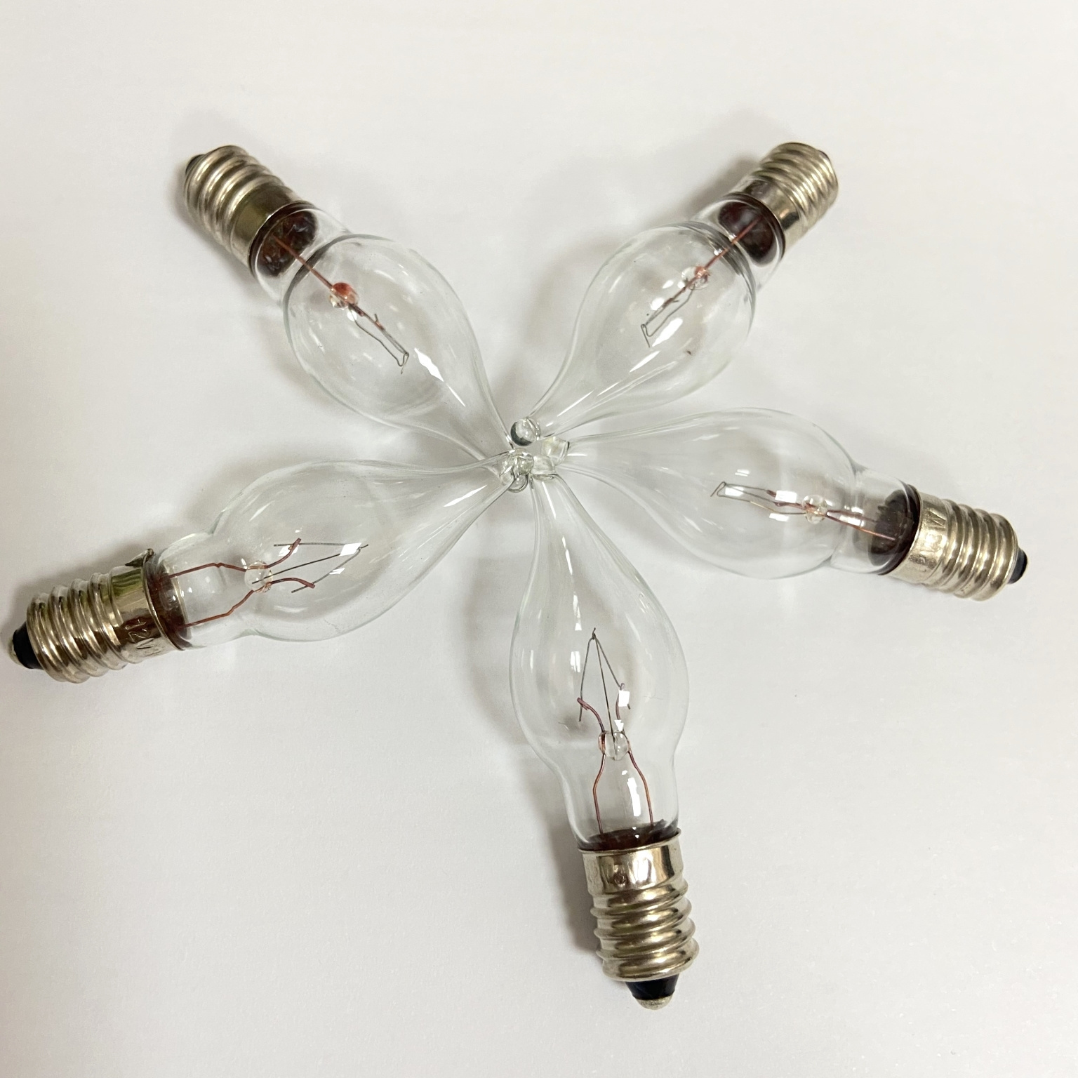 C6 E10 base Christmas decoration candle bulb 8V, 12V, 24V, 34V, 55V transparent glass bulb frosted light candle light