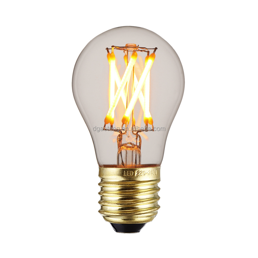 LED Filament Bulb 4W 6W 7W 8W Glass A60 A19 COB LED Light Amber Clear Edison Bulb E27 B22 E26 Classic Equal 40W Incandescent Lam