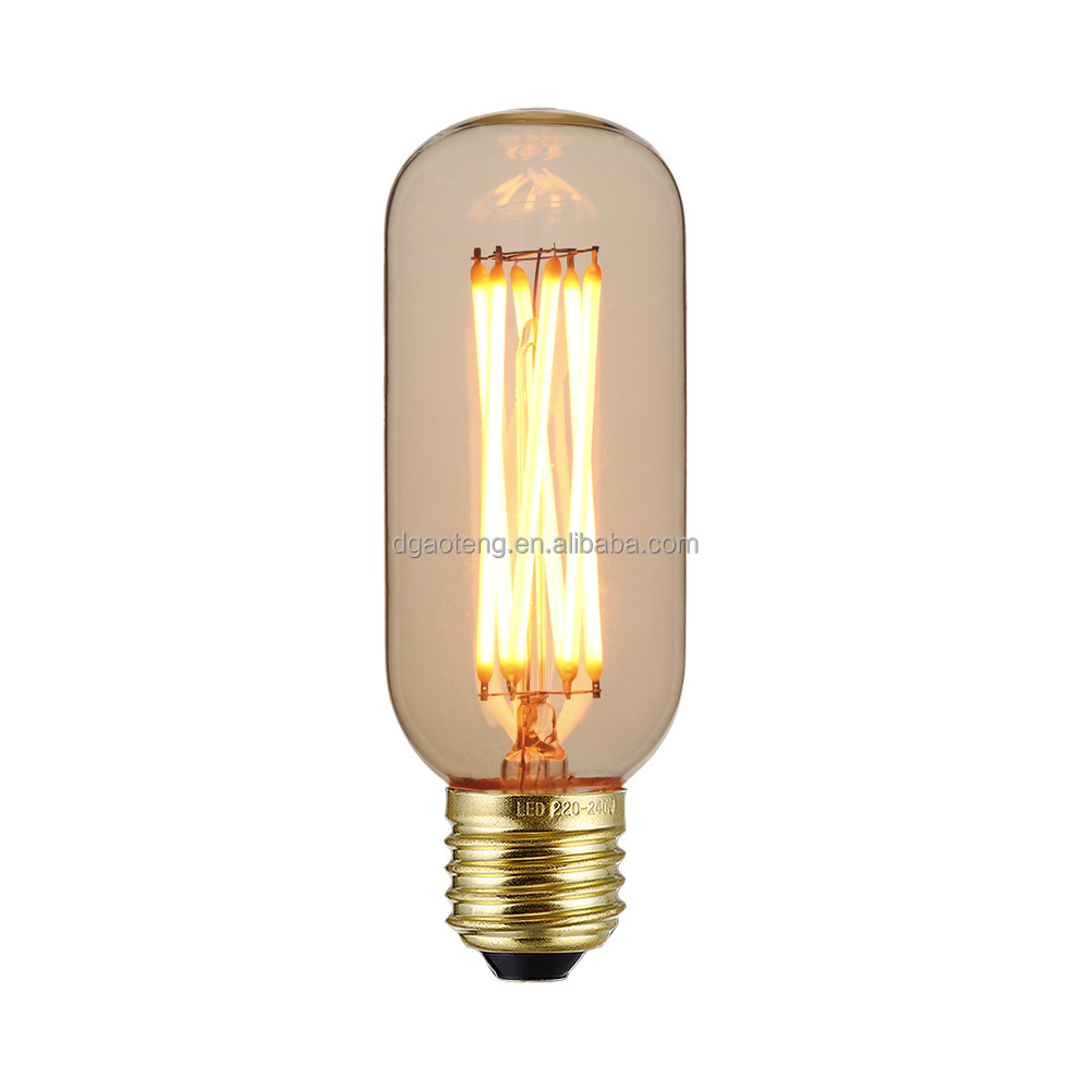 T45 Great LED Filament Bulbe26 E27 for Lighting 4W 8W Golden