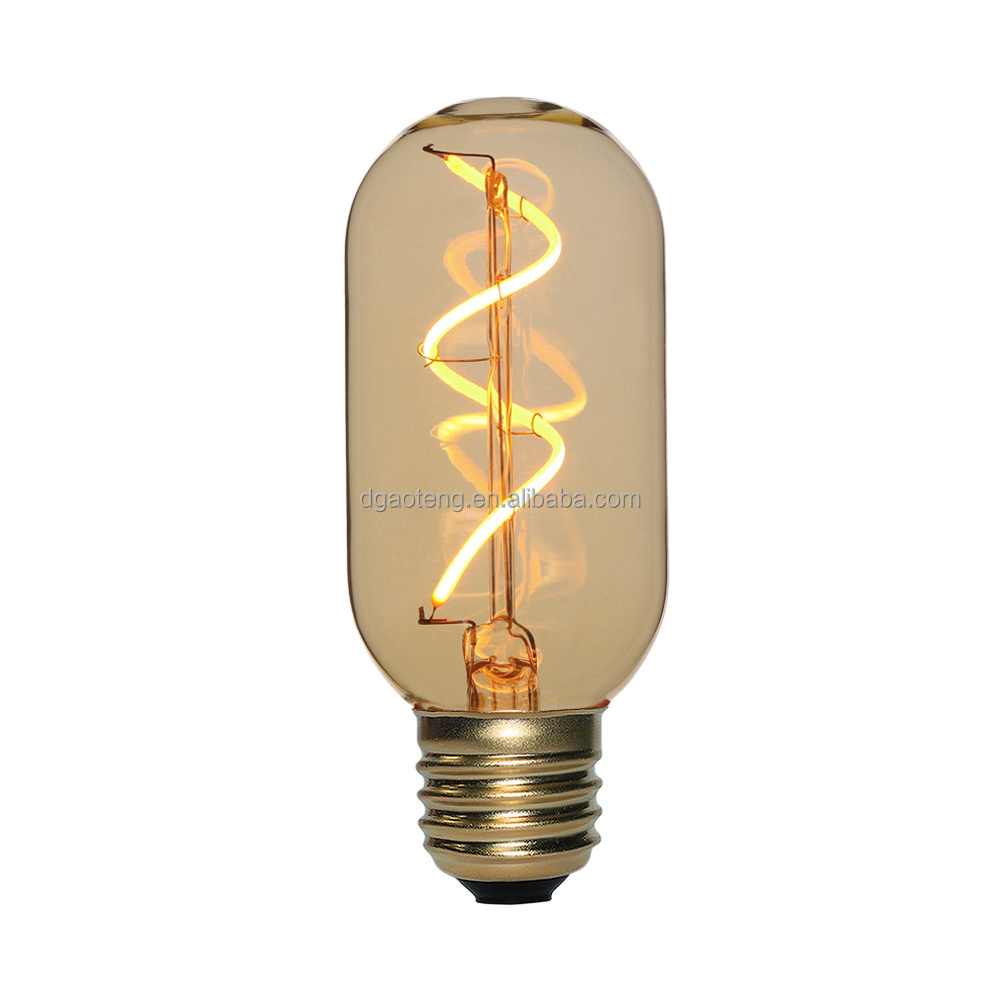 Soft LED Filament Bulb T45 E26 E27 for Lighting 4W Clear