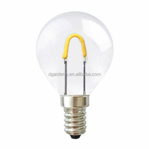 4W G45 Dimmable Candelabra LED Bulb  2700K Warm White 400LM   E14 Base Lamp  G45 Clear Glass Globe Bulb   40W Incandescent Repla