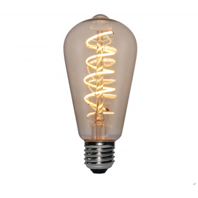 ST64 4W fireworks bulb led filament lamp E27 decorative color 3D edison light bulb for holiday home