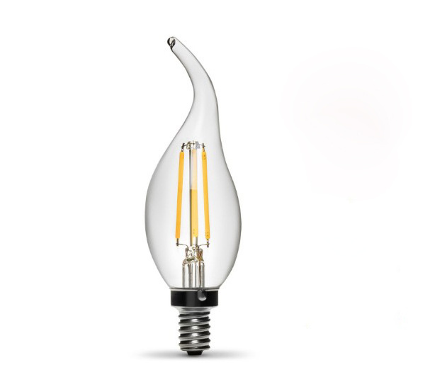 E14 LED Filament C35 Lamp C35L Dimmable Glass Candle Bulb AC 220V 240V 4W 8W 12W Replace 20W 40W 60W Halogen Light Chandelier