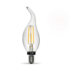 E14 LED Filament C35 Lamp C35L Dimmable Glass Candle Bulb AC 220V 240V 4W 8W 12W Replace 20W 40W 60W Halogen Light Chandelier