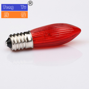 Hot sale E10 C6 candle bulb Christmas Day decoration bulb 8V3W, 12V3W, 24V3W, 34V3W, 55V3W string lights outdoor