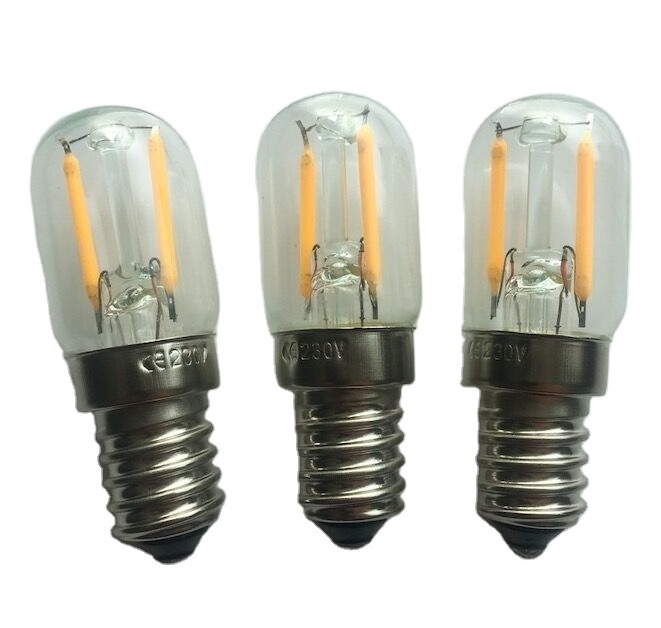 E14 T20 / T22 / T25 LED filament microwave oven bulb 110v-120V warm white light refrigerator bulb