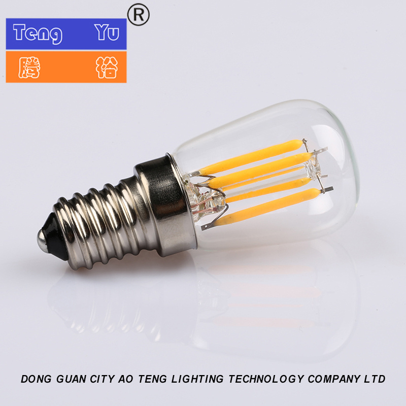 E14 T20 / T22 / T25 LED filament microwave oven bulb 110v-120V warm white light refrigerator bulb