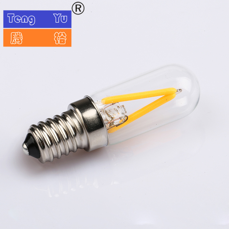 E14 T20 / T22 / T25 LED filament microwave oven bulb 110v-120V warm white light refrigerator bulb