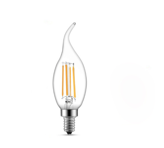 Dimmable/Non-dimmable C35 LED 4W filament bulb Led long filament bulbs 4W e14 socket Edison led light bulb