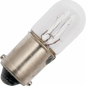 T10X28mm mini indicator bulb 220V3W warm white light BA9S bayonet base bulb