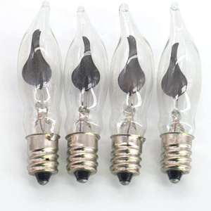 C18 Flicker Flame String Light Bulbs 230V2.5W E12 base candle holder decorative bulb