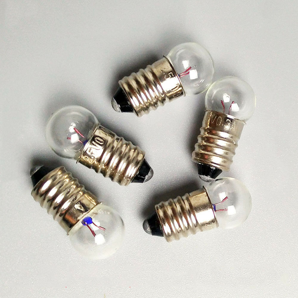 Physical electricity experiment 2.5V small electric beads small round bulb old-fashioned flashlight E10 toy miniature light bulb