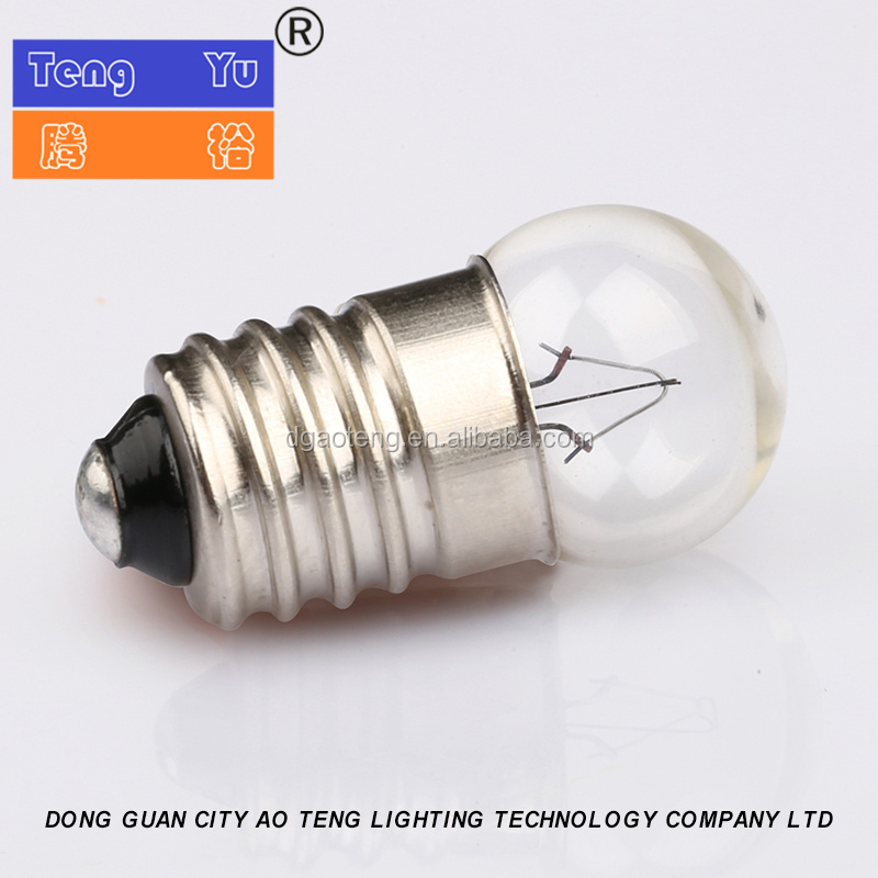 Physical electricity experiment 2.5V small electric beads small round bulb old-fashioned flashlight E10 toy miniature light bulb