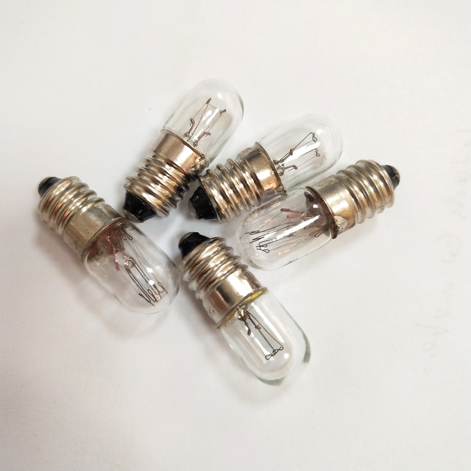 T10X28mm E10 base 6.5V300mA clear light indicator bulb 1.000hrs