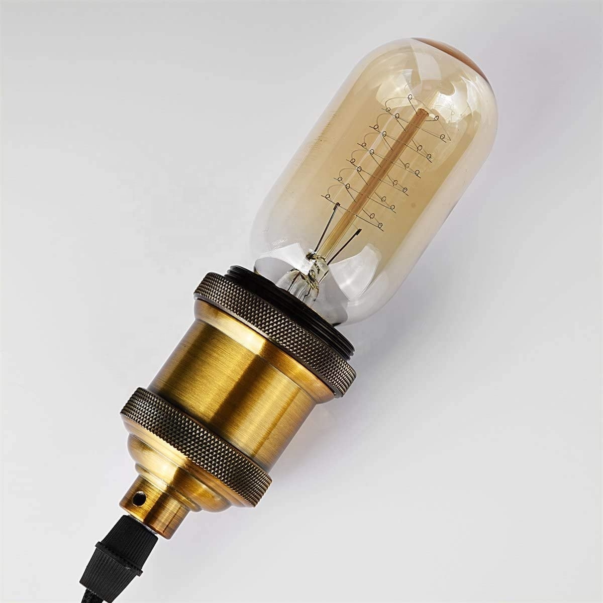 T45 E27 Retro Tubular Bulb 220V40W Edison Warm White Light Indoor Lighting Decorative Bulb