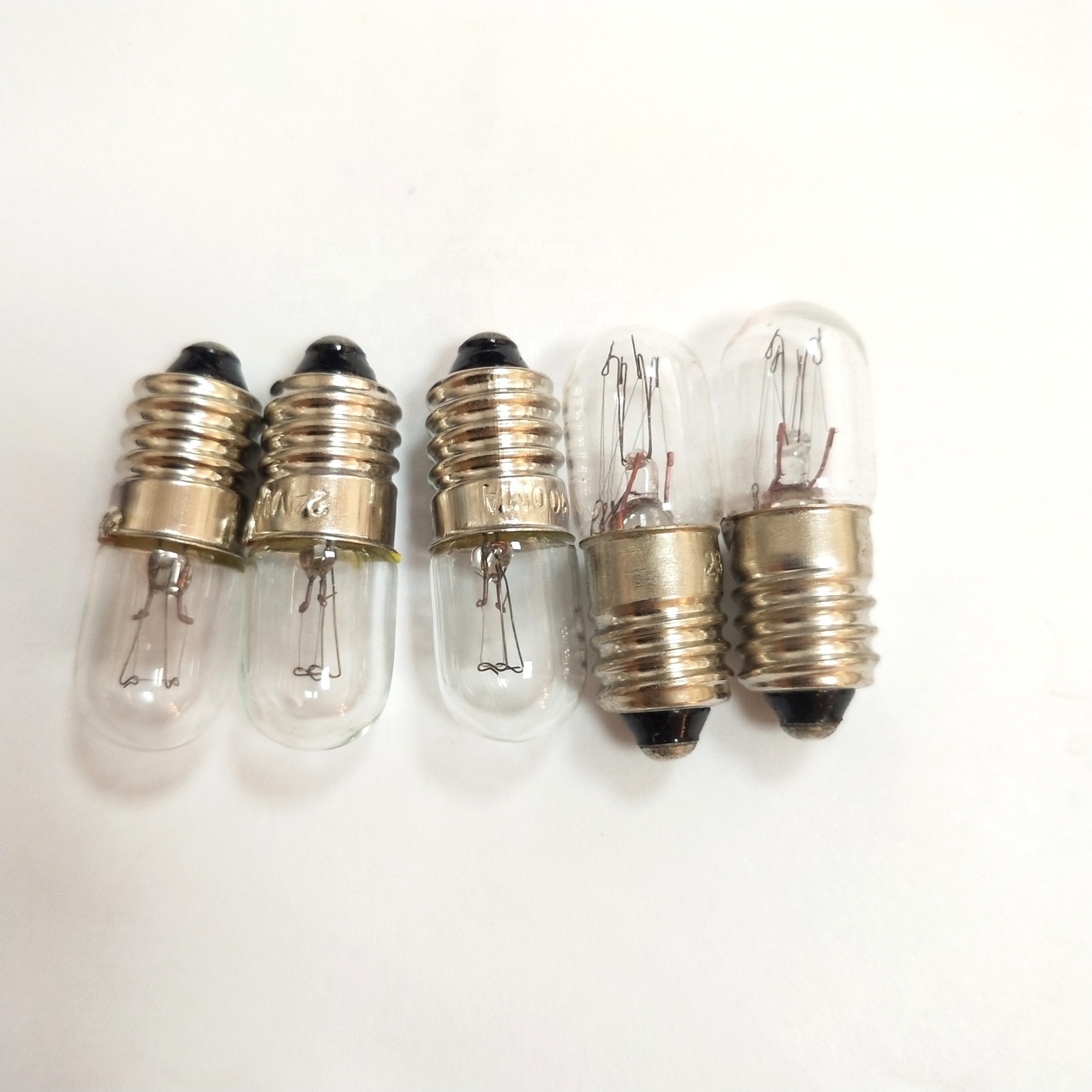 T10X28mm E10 base 6.5V300mA clear light indicator bulb 1.000hrs