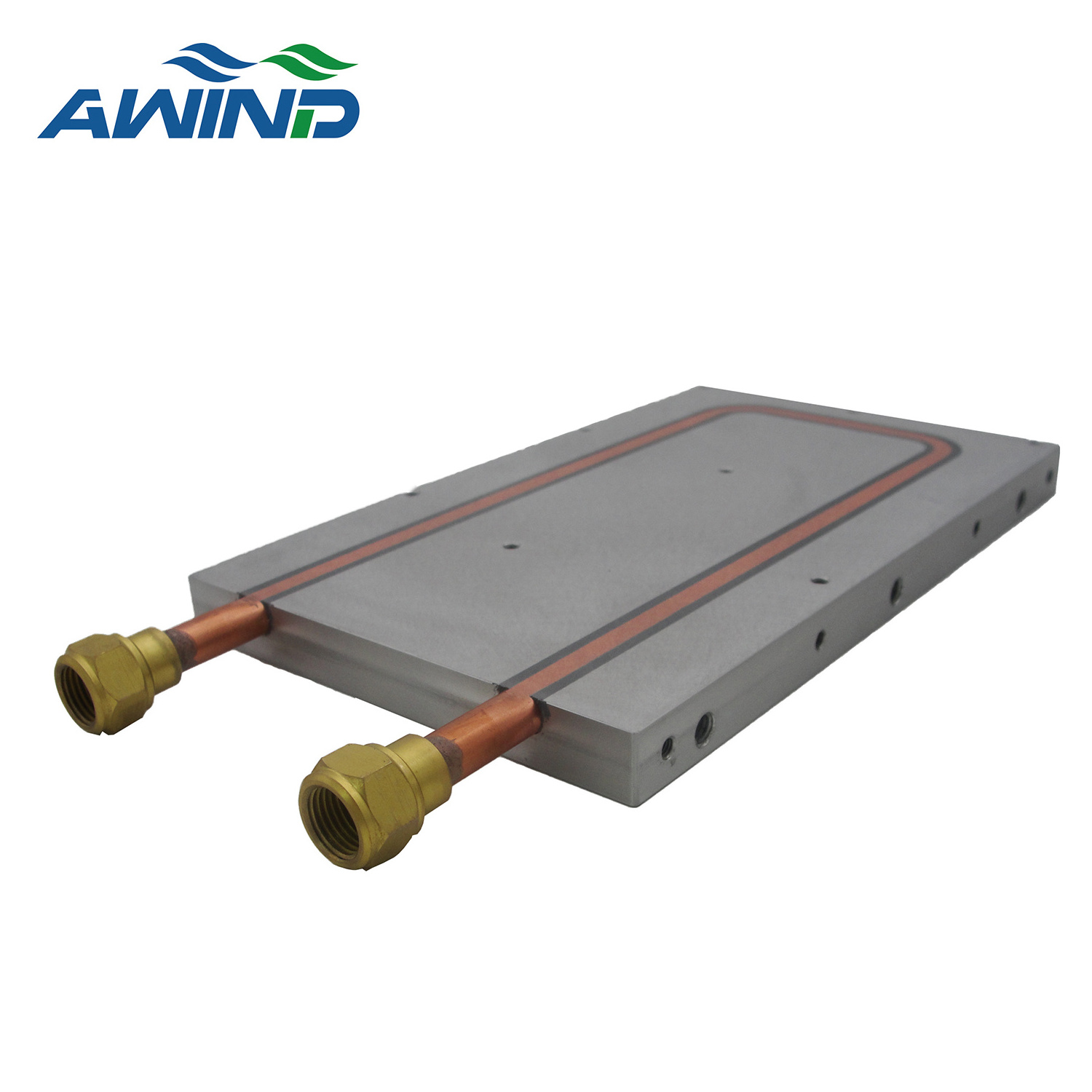 Liquid cold plate with stainless steel electrical plate type tubular heat exchanger for aluminum liquide water cooling heatsink