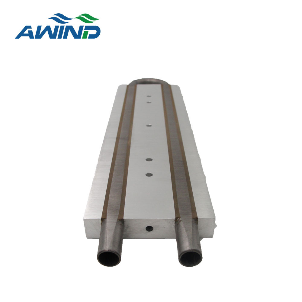 Liquid cold plate with stainless steel electrical plate type tubular heat exchanger for aluminum liquide water cooling heatsink