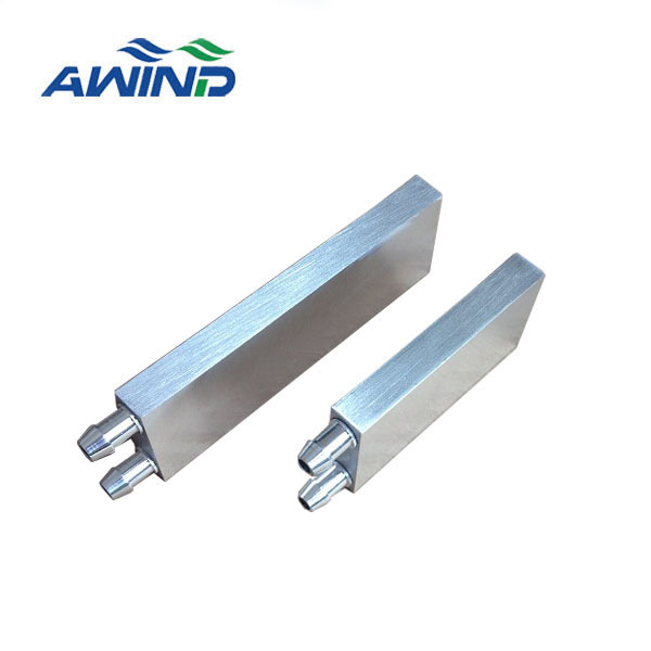 OEM custom brazing aluminum copper water cooling heat sink aio 40x40 cpu blue liquid cooler block aluminium 3060 waterblock 50mm