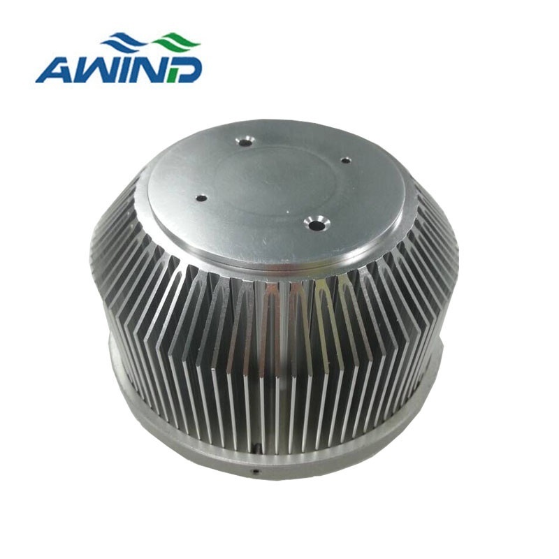 Low profile 100W 150 watt LED chip light extruded server heatsink aluminum extrusions cylinder heat sink with anodized treatment