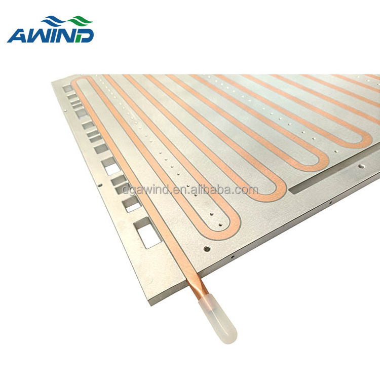 Custom water cold plate heatsink manufacturers battery heat exchangers extrusion plate for water cooling plate calb module