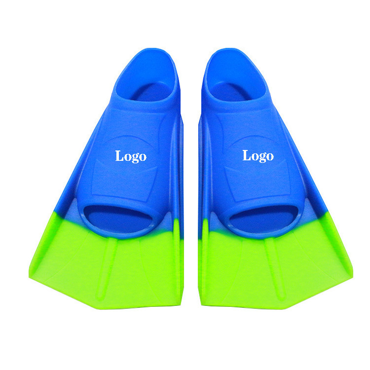 Custom Logo Short Swimming Fins Silicone,Professional Scuba Diving Fins,Adult Kids Swimming Fins