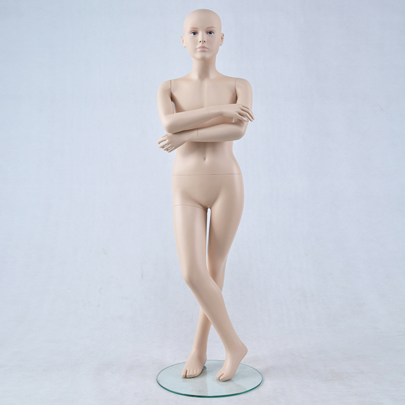 Antique standing children clothes used display realistic full body kids mannequin without hair