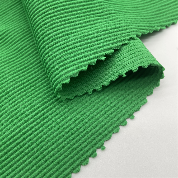 High elastic rib 80 nylon 20 spandex elastic knitted swimsuit bikini sports stripe fabric