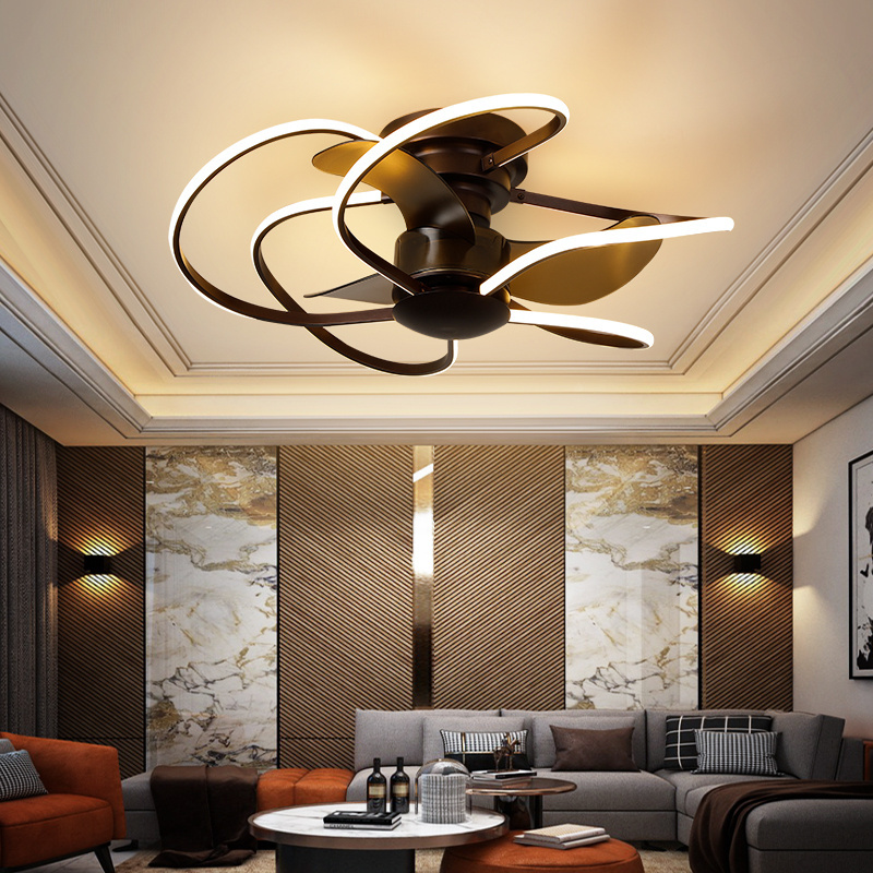 Bada  Invisible Fandelier Ceiling Fan Ventilateur De Plafond Ventilador De Techo Con Luz Large Ceiling Fans Light