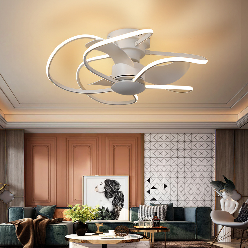 Bada  Invisible Fandelier Ceiling Fan Ventilateur De Plafond Ventilador De Techo Con Luz Large Ceiling Fans Light