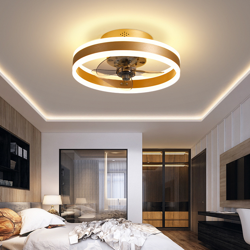 Morden Style Large Modern Lampless 6 Speeds Ventilador Led Ceiling Fan Light