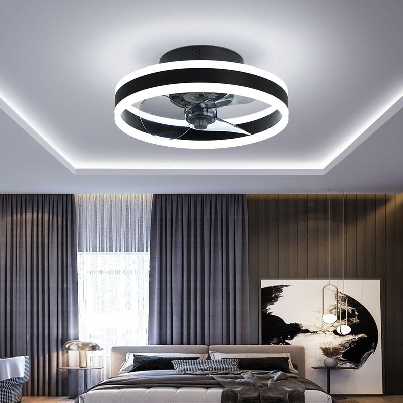 Morden Style Large Modern Lampless 6 Speeds Ventilador Led Ceiling Fan Light