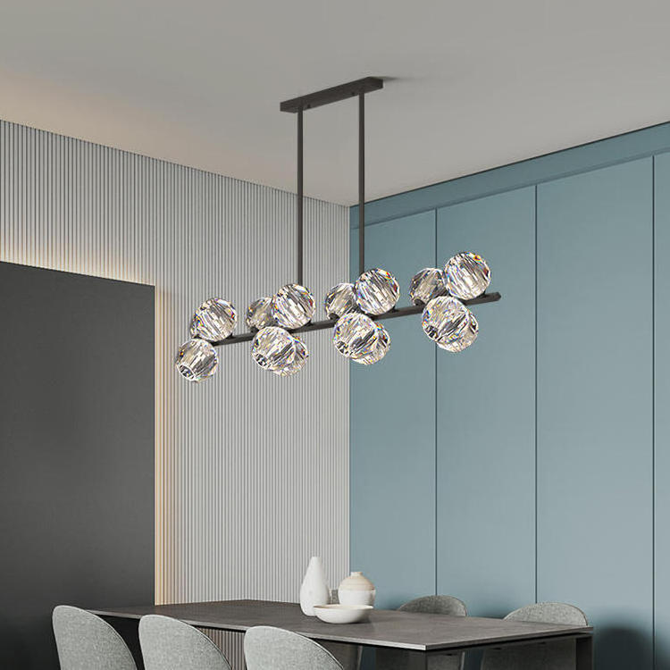 New Design Adjustable Light 2023 Classic Acrylic Bar Counter Minimalist Chandelier Ceiling Light