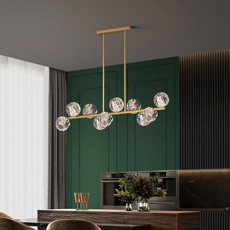 New Design Adjustable Light 2023 Classic Acrylic Bar Counter Minimalist Chandelier Ceiling Light